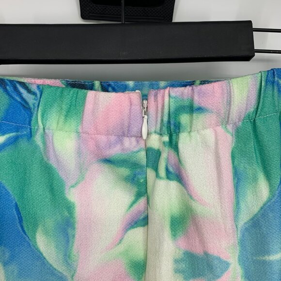 L'ATISTE Skirt Watercolor Maxi High Slit Colorful Flowy - Picture 8 of 11